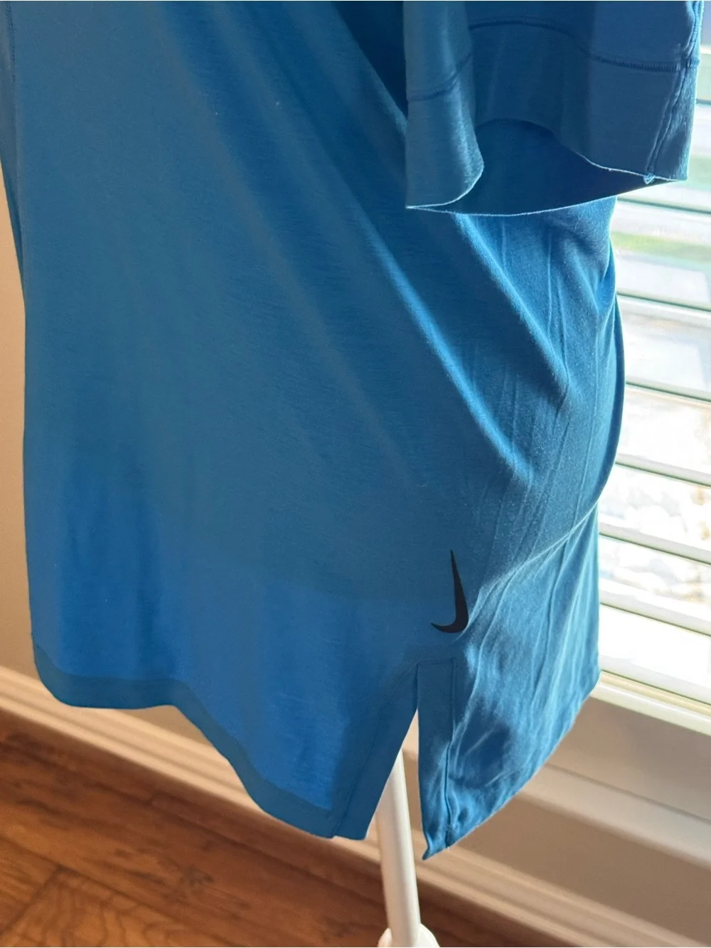 Nike Short Sleeve Crew Tee in Teal Blue
